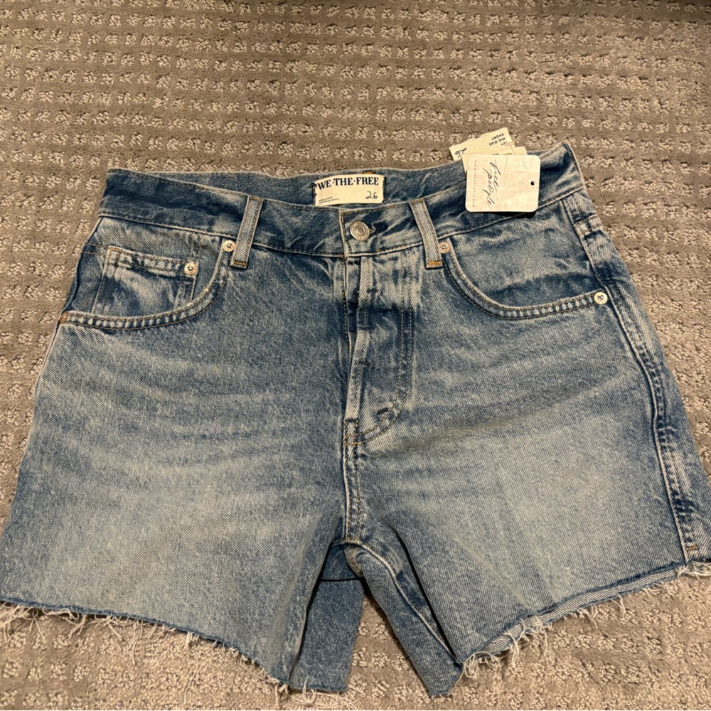Free People Ivy Mid Ride Shorts